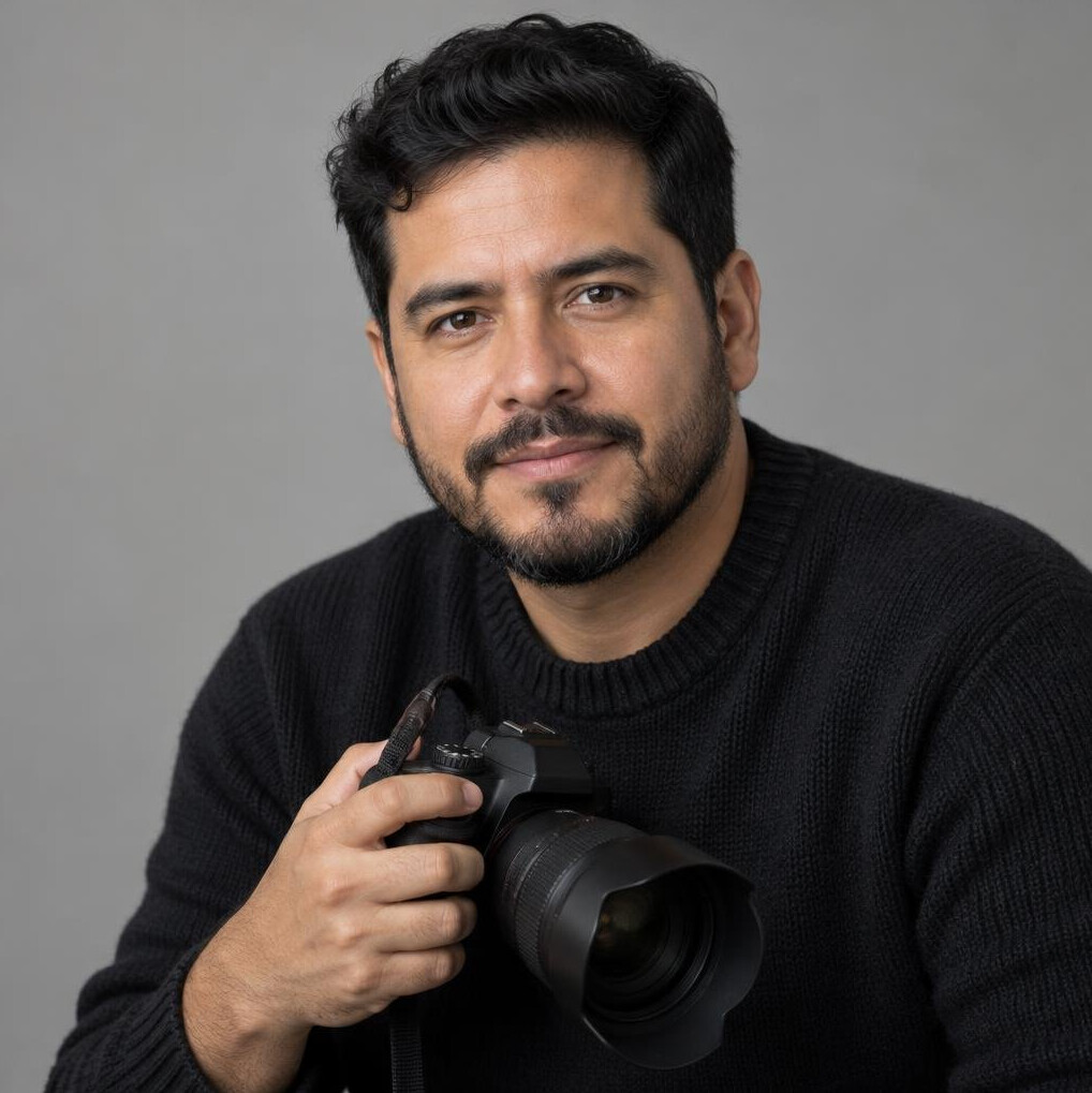 Portrait of a man with a beard looking at camera